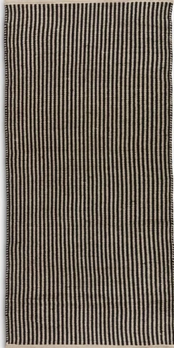 Alfombras Pequeñas|Alfombras>JYSK HOSTAAlfombra HOSTA 65x140 negro/beis