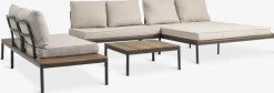 Conjuntos Mesa Y Sillas De Jardín|Muebles De Jardín>JYSK HOUConjunto jardín HOU chaise longue 6 plazas madera dura