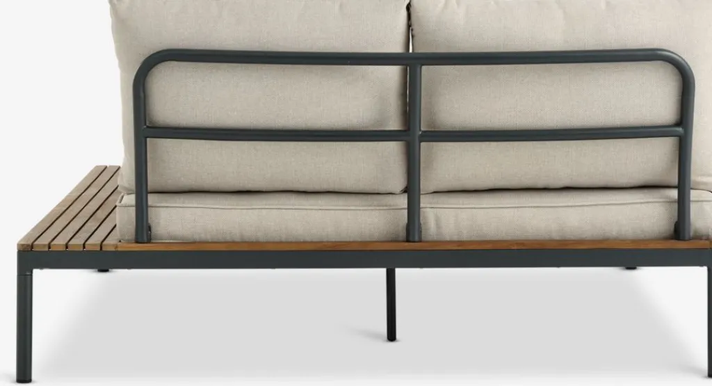 Muebles De Jardín>JYSK HOUMódulo de jardín HOU chaise longue 2 plazas madera dura