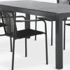 Conjuntos Mesa Y Sillas De Jardín>JYSK HSTEHAVE + KRISTIANSTADMesa HESTEHAVE L205/275 negro + 4 sillas KRISTIANSTAD verde