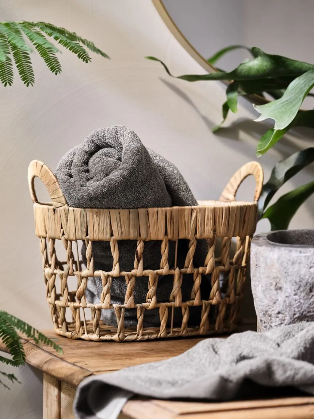Cuidado Personal|Almacenaje Para El Baño>JYSK HULUCesta HULU A24xL34xA26cm natural