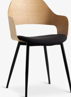 Sillas De Comedor>Royal Oak HVIDOVRESilla de comedor HVIDOVRE /tela negro Roble natural