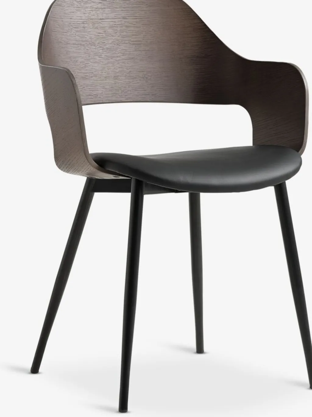 Sillas De Comedor>Royal Oak HVIDOVRESilla de comedor HVIDOVRE /negro Roble oscuro