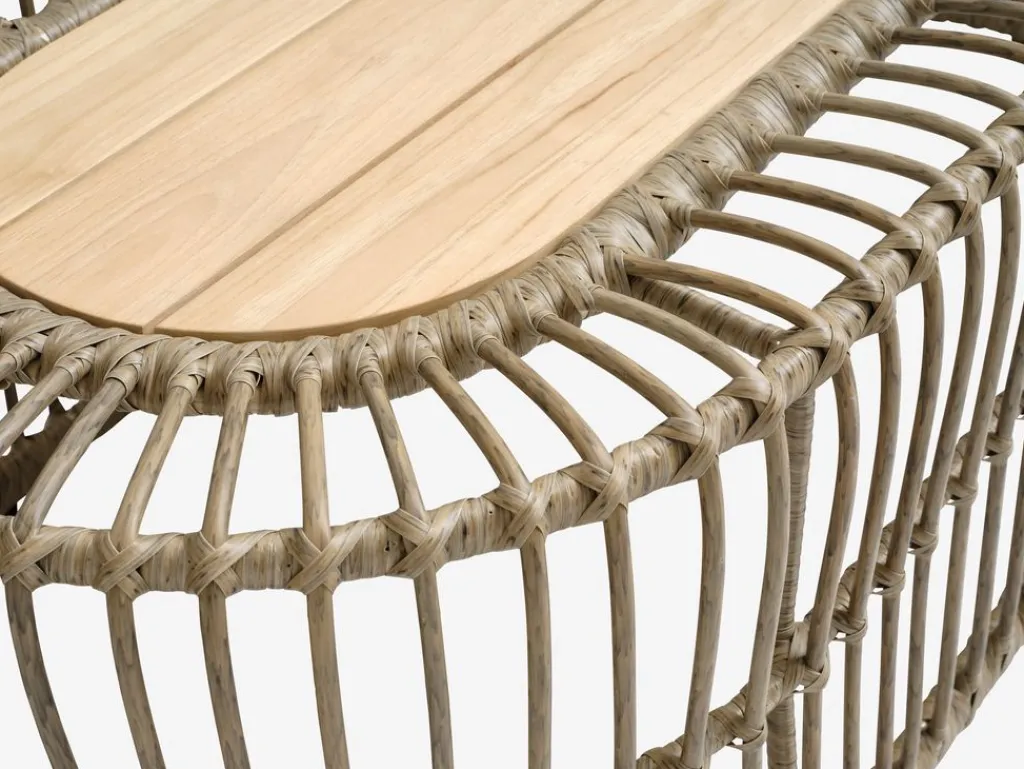 Conjuntos Mesa Y Sillas De Jardín|Muebles De Jardín>JYSK ILLERUPConjunto muebles jardín ILLERUP 4,5 plazas natural