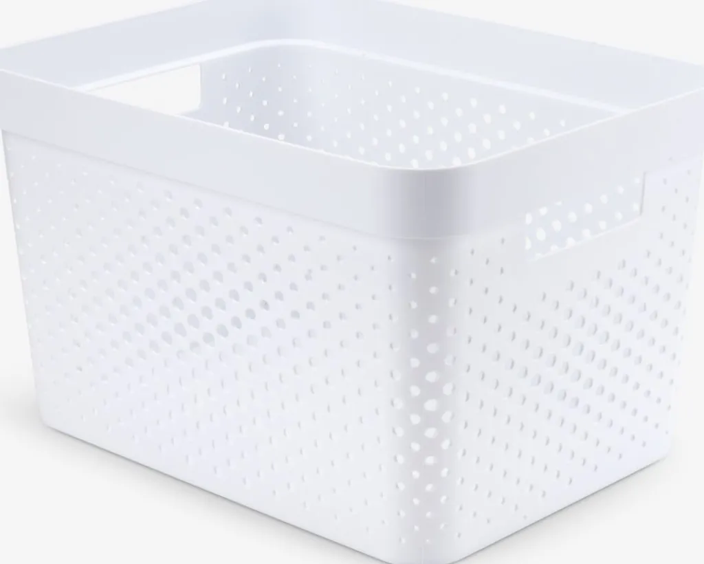Todas Las Cestas|Almacenaje De Plástico>JYSK INFINITYCesta INFINITY 17L plástico Blanco