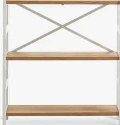 Estanterias Y Librerías|Estanterias Y Librerías>Royal Oak INTRUPEstantería INTRUP ancha 3 estantes blanco/roble natural Roble natural+Blanco