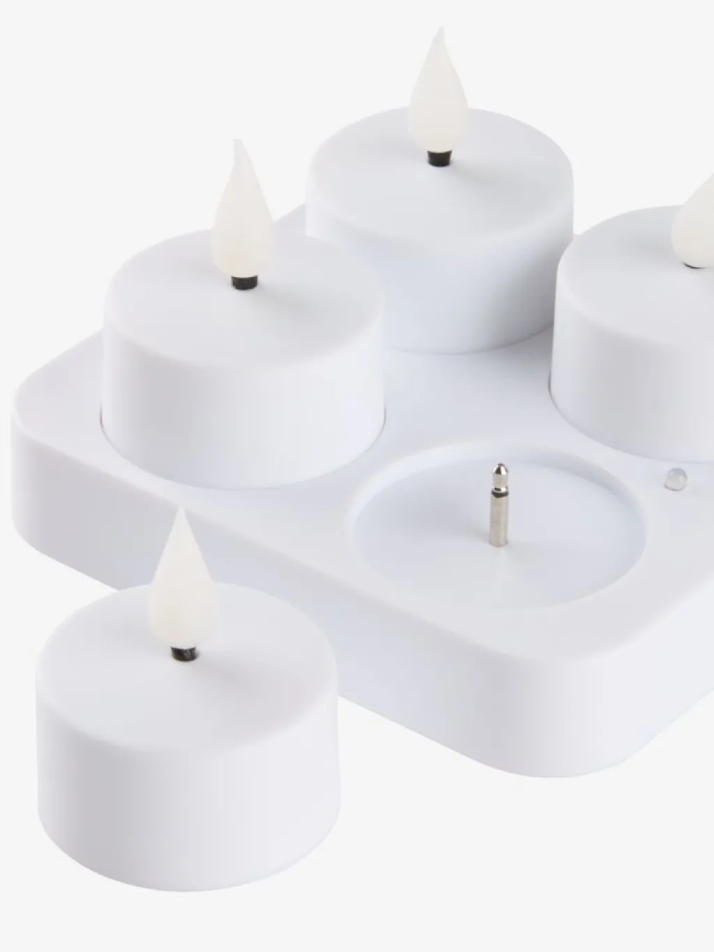 Velas LED>JYSK JANSSONVelas pequeñas LED JANSSON blanco/negro con cargador