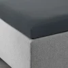 Sábanas Para Colchones|Sábanas Para Toppers>KRONBORG JASMINGOLDSábana ajustable topper jersey JASMIN 90x200x6-10 gris