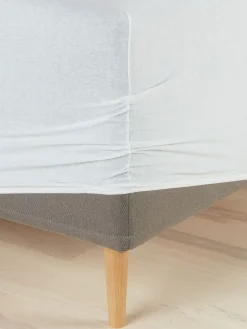 Sábanas Para Colchones|Sábanas Para Toppers>JYSK JENNYPLUSSábana bajera ajustable jersey JENNY 90x200x35 Blanco