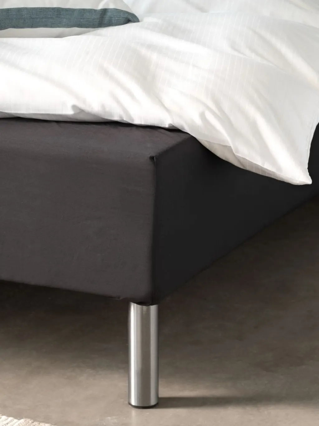 Sábanas Para Colchones|Sábanas Para Toppers>JYSK JENNYPLUSSábana bajera ajustable jersey JENNY 90x200x35 Gris