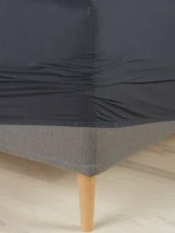 Sábanas Para Colchones|Sábanas Para Toppers>JYSK JENNYPLUSSábana bajera ajustable jersey JENNY 90x200x35 antracita Gris antracita