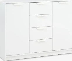 Aparadores|Aparadores>JYSK JENSLEVAparador JENSLEV 2 puertas 4 cajones Blanco