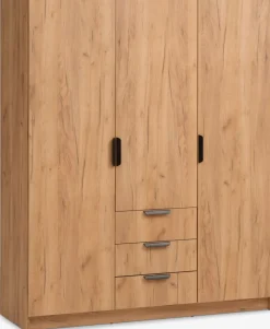 Armarios|Todos Los Armarios>JYSK JENSLEVArmario JENSLEV 144x176 3 puertas color roble salvaje nat Roble salvaje natural