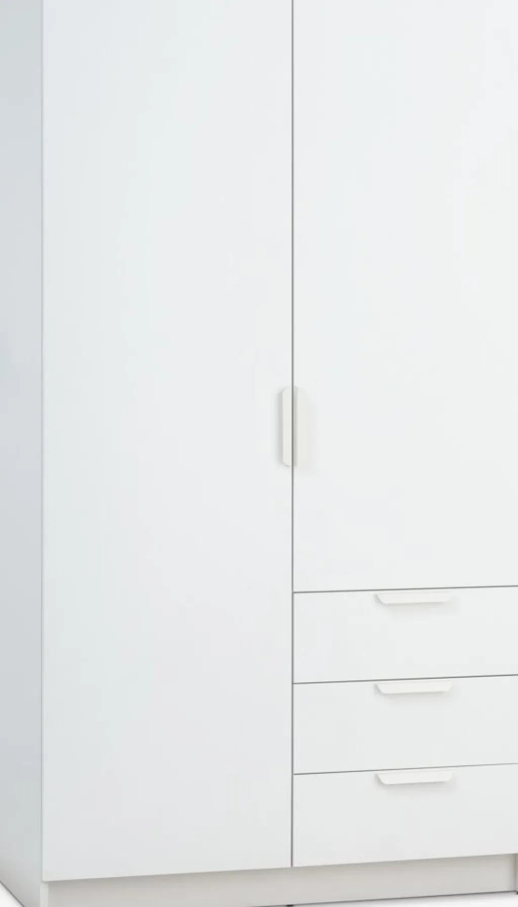 Armarios|Todos Los Armarios>JYSK JENSLEVArmario JENSLEV 96x176 2 puertas 3 cajones Blanco