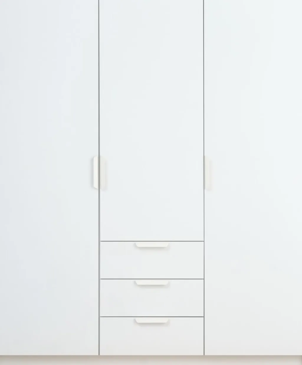 Armarios|Todos Los Armarios>JYSK JENSLEVArmario JENSLEV 144x176 3 puertas 3 cajones Blanco