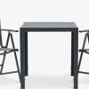 Conjuntos Mesa Y Sillas De Jardín>JYSK JERSORE + MELLBYMesa JERSORE L70 + 2 sillas MELLBY negro