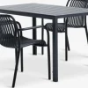 Conjuntos Mesa Y Sillas De Jardín>JYSK JERSORE + NABBENMesa JERSORE L140 + 4 sillas NABBEN negro
