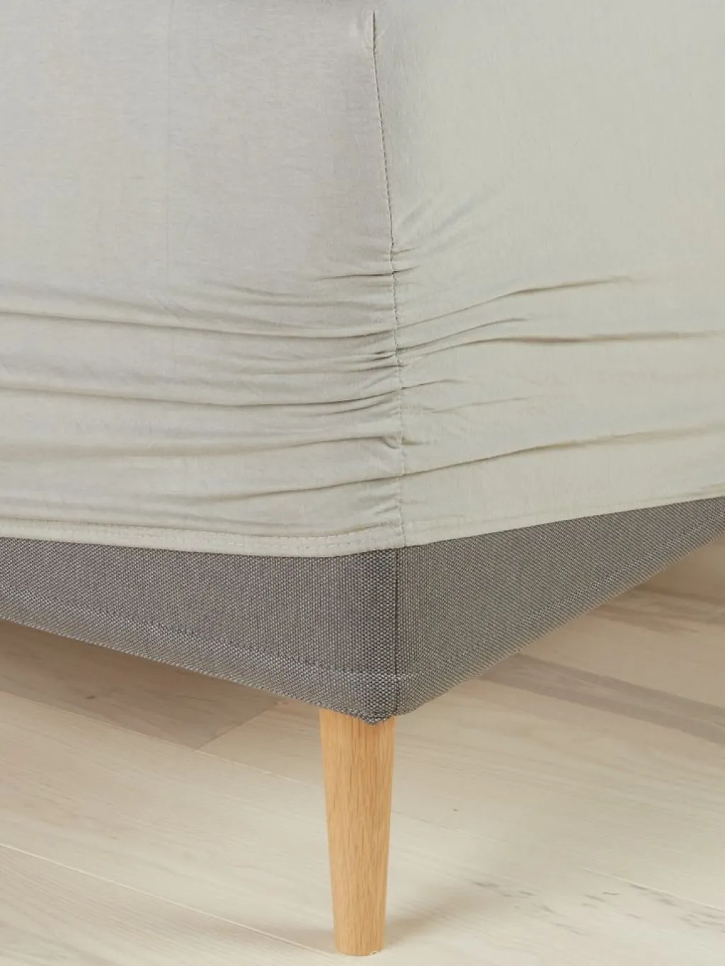 Sábanas Para Colchones|Sábanas Para Toppers>KRONBORG JETTEGOLDSábana bajera ajustable de jersey JETTE 90x200x35 beis Beige