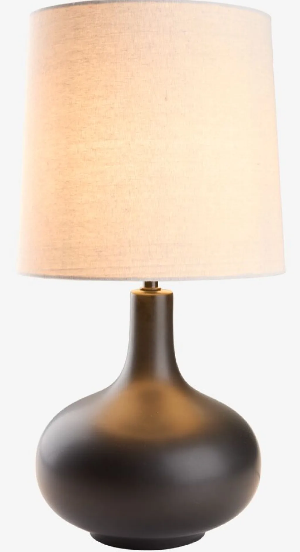 Lámparas>JYSK JOACHIMLámpara de mesa JOACHIM Ø27xA5cm beis/negro