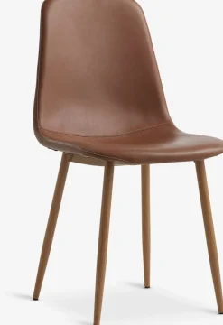 Sillas De Comedor>JYSK JONSTRUPSilla de comedor JONSTRUP polipiel marrón/roble natural Coñac
