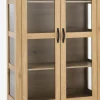 Vitrinas|Vitrinas>JYSK JUNGENVitrina JUNGEN 2 puertas 1 cajón color roble cálido