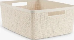Todas Las Cestas|Almacenaje De Plástico>JYSK JUTECesta JUTE 12L plástico blanco crudo
