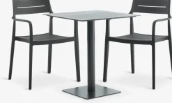 Conjuntos Mesa Y Sillas De Jardín>JYSK KAPPRUET + INGSTRUPMesa KAPPRUET L65 + 2 sillas INGSTRUP negro