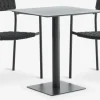 Conjuntos Mesa Y Sillas De Jardín>JYSK KAPPRUET + TRILLEVALLENMesa KAPPRUET L65 + 2 sillas TRILLEVALLEN negro