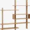 Baldas|Baldas>JYSK KARLEBYMueble pared KARLEBY 6 estantes regulables color roble cálid