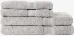 Toallas De Lavabo|Toallas De Manos>KRONBORG KARLSTADGOLDToalla de mano KARLSTAD 50x100 Gris claro