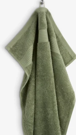 Toallas De Lavabo|Toallas De Manos>KRONBORG KARLSTADGOLDToalla de mano KARLSTAD 50x100 Verde militar
