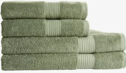 Toallas De Lavabo|Toallas De Manos>KRONBORG KARLSTADGOLDToalla de mano KARLSTAD 50x100 Verde militar