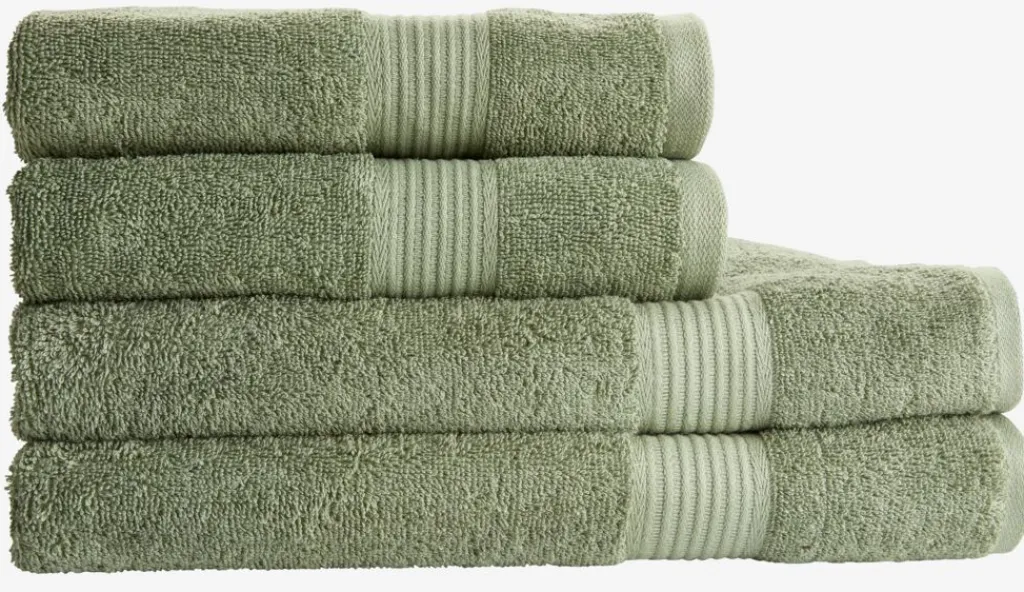 Toallas De Lavabo|Toallas De Manos>KRONBORG KARLSTADGOLDToalla de mano KARLSTAD 50x100 Verde militar