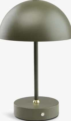 Iluminación Decorativa>JYSK KENTLámpara a pilas KENT Ø16xA25cm verde táctil y temporizador Verde oliva