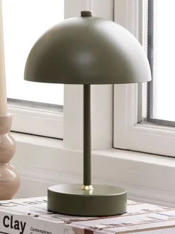 Iluminación Decorativa>JYSK KENTLámpara a pilas KENT Ø16xA25cm verde táctil y temporizador Verde oliva
