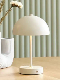 Iluminación Decorativa>JYSK KENTLámpara a pilas KENT Ø16xA25cm gris táctil y temporizador Gris claro