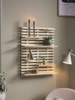Baldas|Baldas>JYSK KETTINGEEstante de pared KETTINGE 6 estantes natural