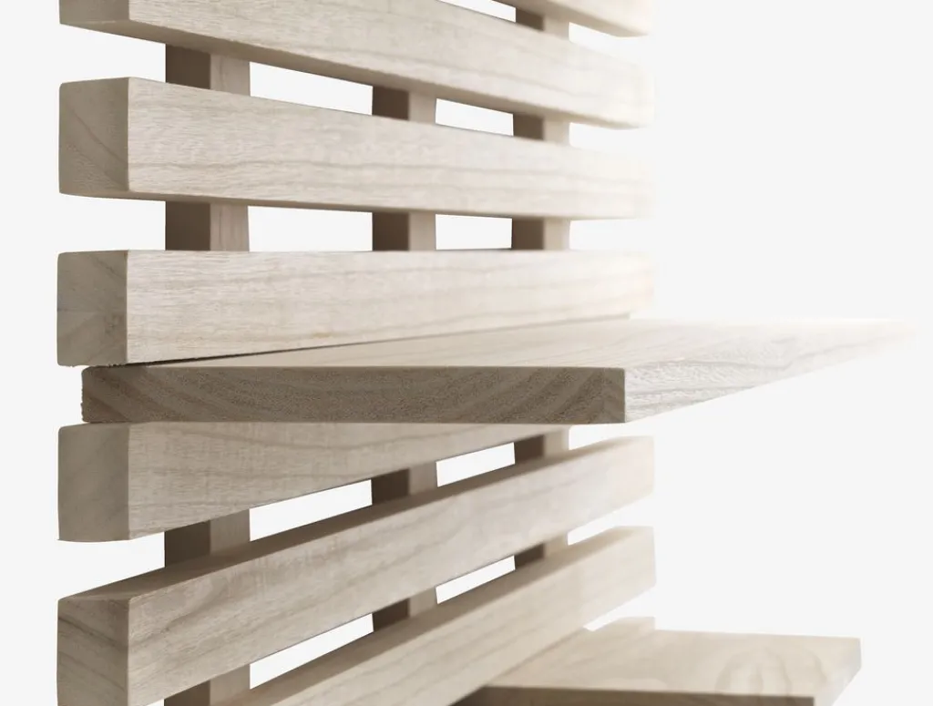 Baldas|Baldas>JYSK KETTINGEEstante de pared KETTINGE 6 estantes natural