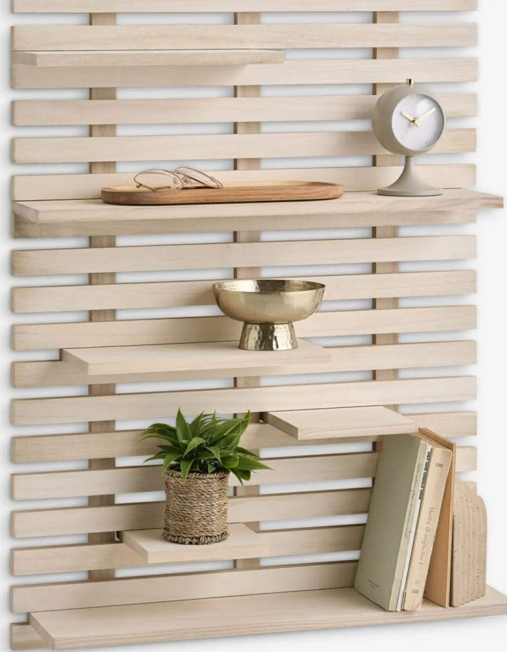 Baldas|Baldas>JYSK KETTINGEEstante de pared KETTINGE 6 estantes natural