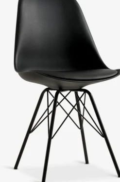 Sillas De Comedor>JYSK KLARUPSilla de comedor KLARUP polipiel negro/negro