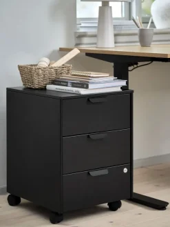 Accesorios De Oficina>JYSK KLINTHOLMCajonera KLINTHOLM 3 cajones Negro