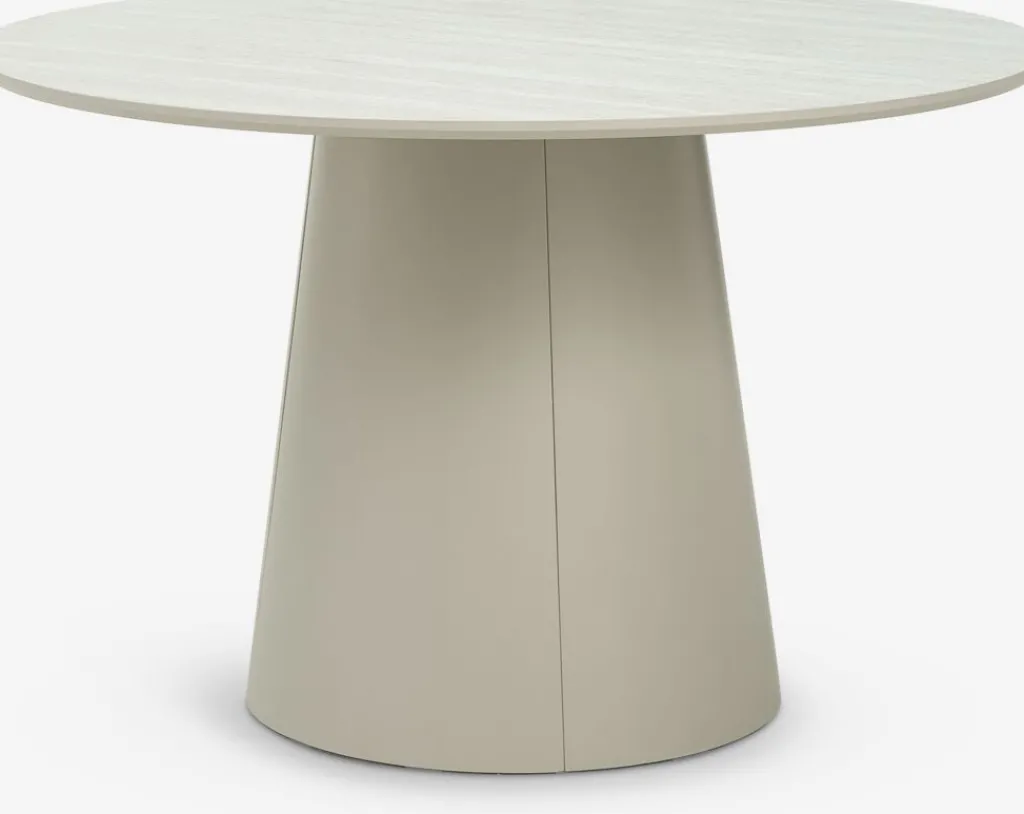 Mesas De Comedor>JYSK KLIPLEVMesa de comedor KLIPLEV Ø120 color travertino/beis Travertino+Beige