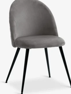 Sillas De Comedor>JYSK KOKKEDALSilla de comedor KOKKEDAL terciopelo gris/negro