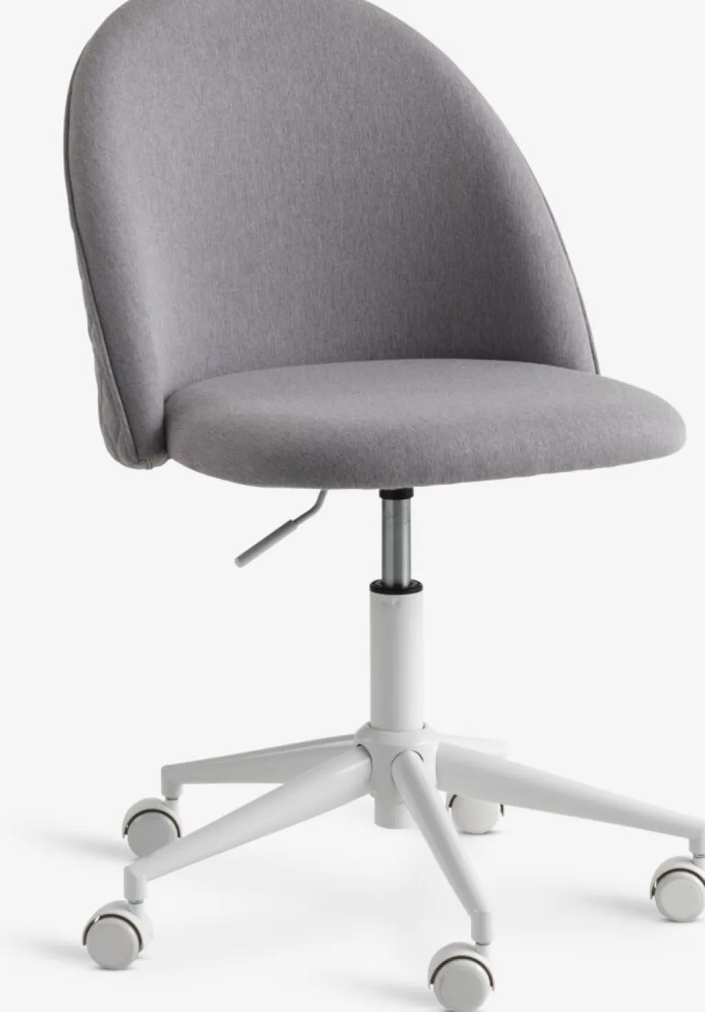 Sillas De Oficina|Sillas Gaming>JYSK KOKKEDALSilla de escritorio KOKKEDAL tela /blanco Gris