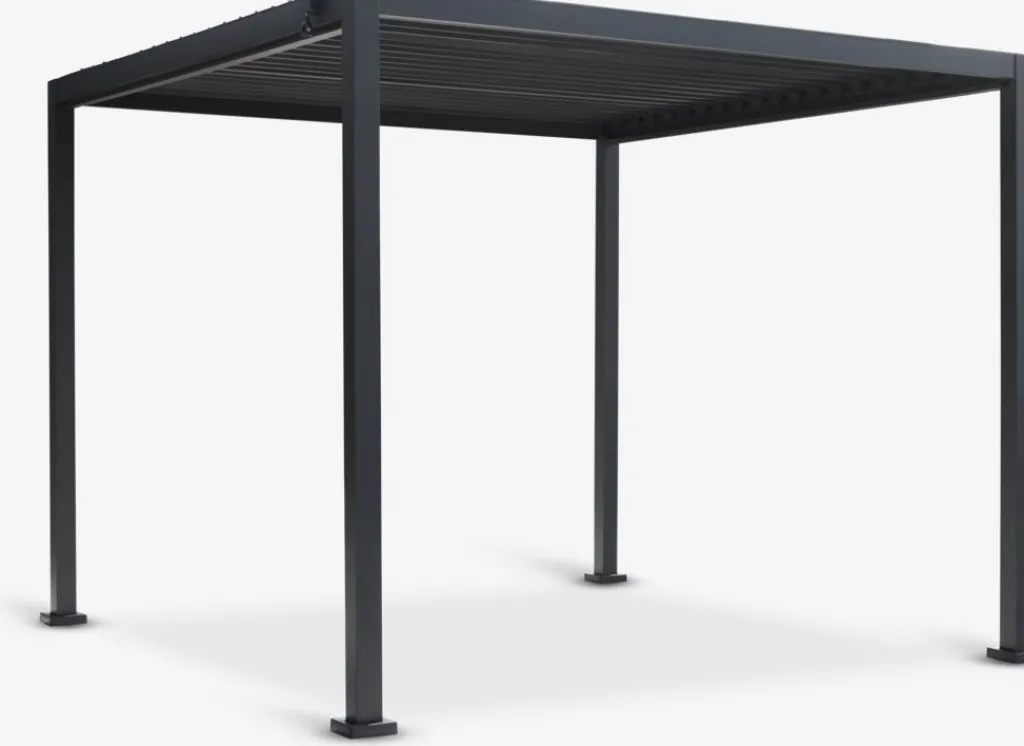 Cenadores Y Pérgolas>JYSK KONGEMOSEPérgola KONGEMOSE A3xL3xA2,36m negro