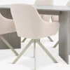 Mesas De Comedor|Conjuntos De Comedor>JYSK KRONDAL + ROSTRUPMesa KRONDAL L180 travertino + 4 sillas ROSTRUP beis