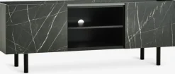 Muebles De TV>JYSK KRONDALMueble TV KRONDAL 2 puertas color mármol/negro