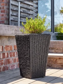Maceteros>JYSK KUBBCesto de jardín KUBB A30xL30xA50 Negro