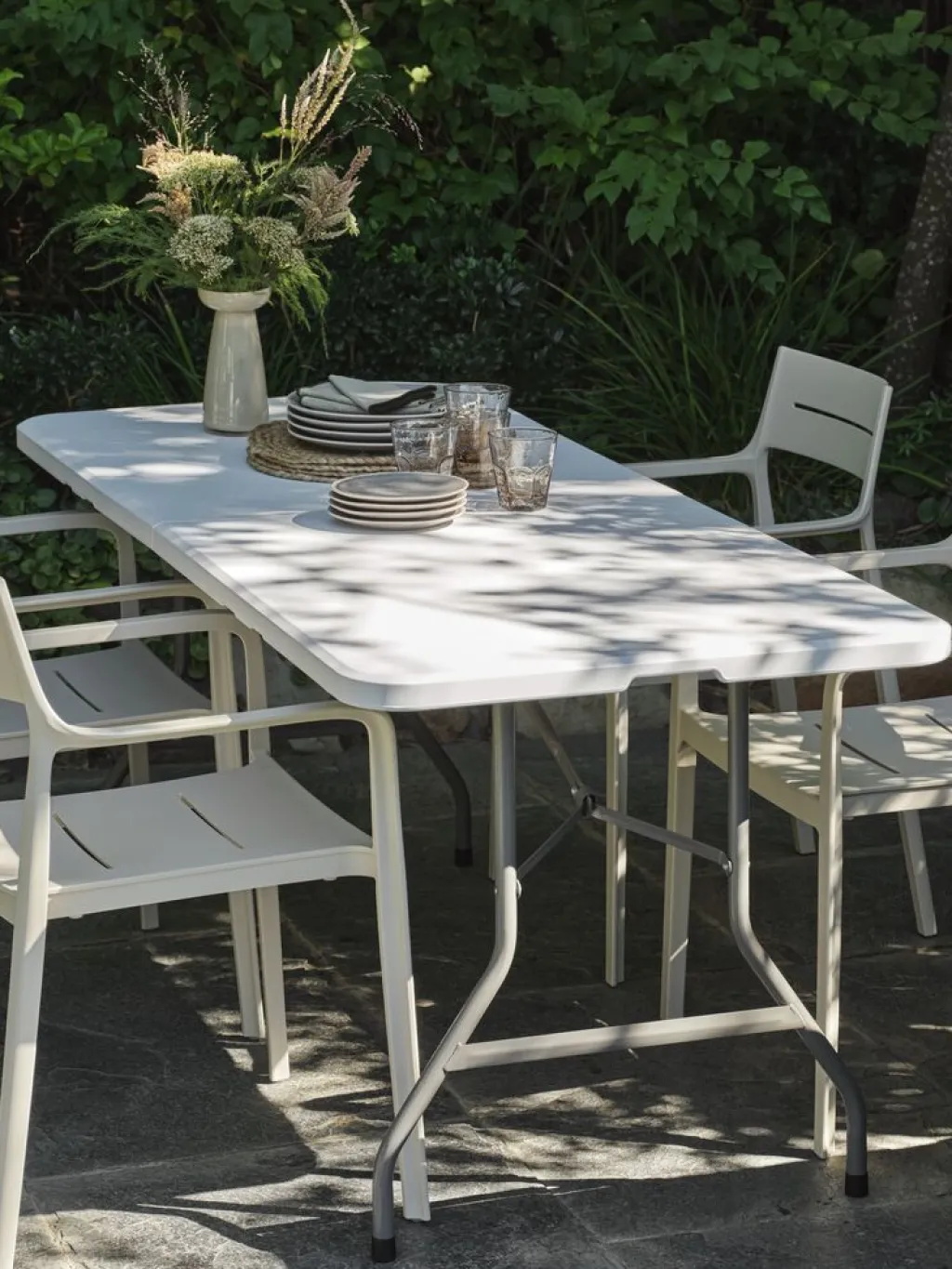 Mesas De Camping|Mesas De Jardín>JYSK KULESKOGMesa plegable KULESKOG A75xL180 blanco