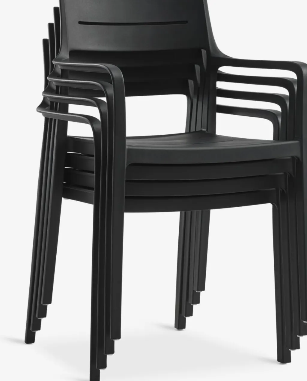 Conjuntos Mesa Y Sillas De Jardín>JYSK KUMLA + INGSTRUPMesa KUMLA L200 + 4 sillas INGSTRUP negro Gris